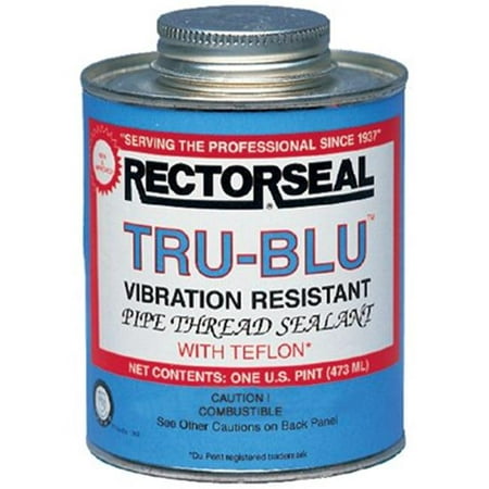 Tru-Blu Pipe Thread Sealants, 1/2 Pint Can, Blue (Best Pipe Thread Sealant)