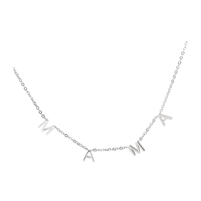 Regalos de joyería para el día de la madre Collar para el día de la madre Colgante simple para ella Cadena de joyería para vacaciones Cumpleaños Espos Argén