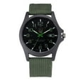 thumbnail image 3 of HOARBOEG Mens Date Acier Inoxydable Sport Militaire Analogique Montre-Bracelet à Quartz, 3 of 5