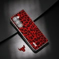 thumbnail image 5 of Case Compatible with Samsung Galaxy Z Fold 5, Luxury Leopard Design Non-Slip + Shockproof Rugged PC Frame Drop Protective Ultra Slim Phone Case Cover for Samsung Galaxy Z Fold 5, Red, 5 of 5