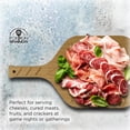 thumbnail image 4 of Fox Run Your Serve Pickleball Paddle Charcuterie Board, 14.5" x 7.5" Bamboo Cheese Serving Boards, 4 of 7