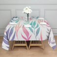 thumbnail image 6 of Floral 42" Square Waterproof Tablecloth, Floral Print Polyester Table Cover, 6 of 6