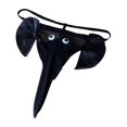 thumbnail image 1 of Men Sexy Long Pouch G-string Thong Novelty Fun Underwear Panties, 1 of 4
