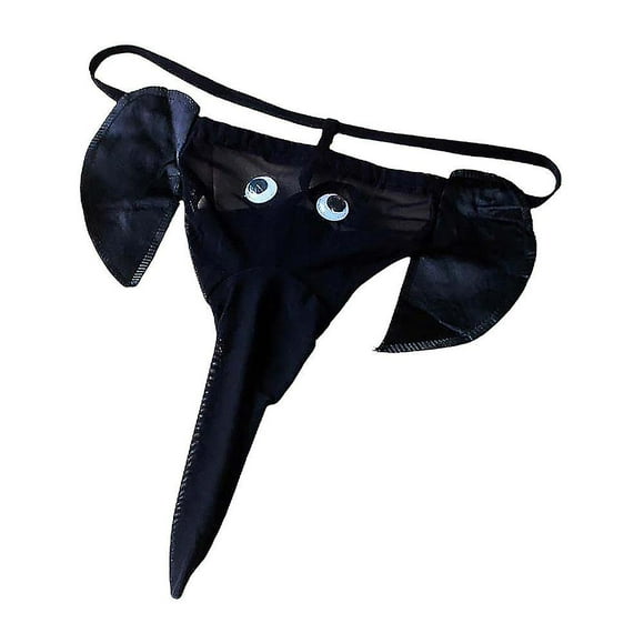 Men Sexy Long Pouch G-string Thong Novelty Fun Underwear Panties