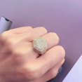 thumbnail image 4 of Feledorashia Rings for Men Father's Day Gifts Men's Fashion Diamond Fashion Creative Square Diamond Ring Jewelry, 4 of 6
