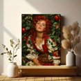 thumbnail image 6 of Orchard Redhead Portrait Canvas Wall Art, Romantic Apple Greenery Print, Elegant Home Wall Decor, 6 of 8