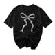 thumbnail image 5 of Blusas de Manga Corta para las Mujeres Divertida Impresión Cuello Redondo Camiseta Vintage, Blusas de Primavera para las Mujeres, 5 of 9