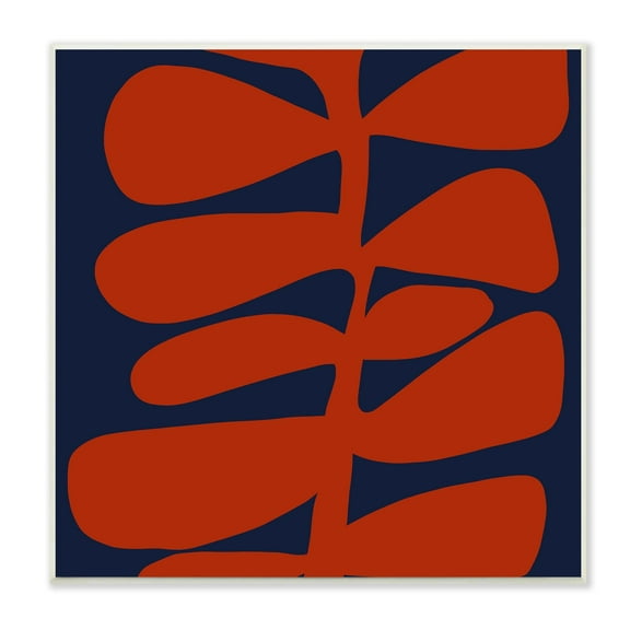 Stupell Industries Contemporary Plant Leaf Close Up Botanical Cutout Silhouette Graphic Art Unframed Art Print Wall Art, Design by Deborah Velasquez