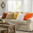 thumbnail image 2 of decorUhome Pack of 2 Throw Pillow Covers 18x18, Soft Plush Faux Wool Couch Pillow Covers, Rust (Pillow Cover Only, No Inserts Included), 2 of 8
