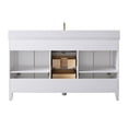 thumbnail image 6 of Vanity Art 60" Bathroom Vanity with Sink and Engineered Marble Top, Freestanding Storage Cabinet with 2 Drawers, 2 Shelves and 1 Flip Down Tray, 6 of 6