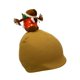 thumbnail image 5 of Funda para casco de esquí con forma de animal, suave y cálida, para actividades al aire libre, ciclismo con una sola tabla Caqui, 5 of 8