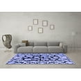 thumbnail image 3 of Ahgly Company Indoor Rectangle Abstract Blue Modern Area Rugs, 2' x 4', 3 of 4