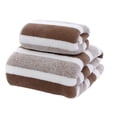 thumbnail image 3 of Envoltura de ducha,Toalla de ducha,Toalla de cuerpo suave,Envoltura de toalla altamente absorbente,Toalla de baño casera para ducha,gimnasio,viajes,al marrón, 3 of 8