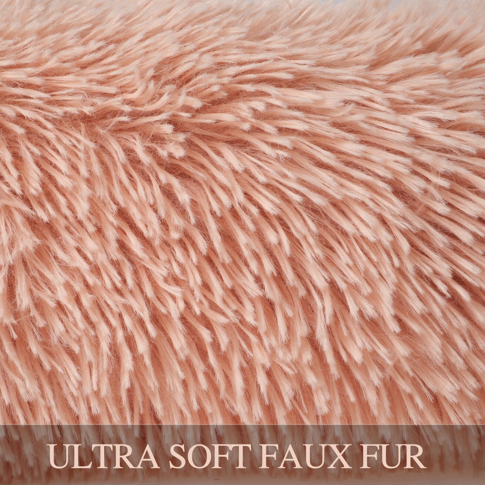Sennaux Rectangle Plush Pet Bed Calming Bed for Dogs Cats Kennel Cuddler Crate Cushion Mat Washable