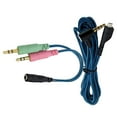 thumbnail image 1 of lionlar 2-in-1 Audio Cable Stereo Extension Adapter Stereo Audio Auxiliary Cable Adapter A, 1 of 8