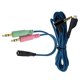 thumbnail image 1 of Adaptador de extensión de cable de audio estéreo 2 en 1 Adaptador de cable auxiliar de audio estéreo A, 1 of 8