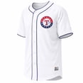 thumbnail image 2 of MLB Texas Rangers Men's White Full Button Jersey, 2 of 5