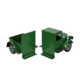 thumbnail image 3 of Weathered Green Finish Vintage Pickup Truck Metal Bookends Rustic Home Decor Set, 3 of 5