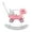 HDPE Pink, variant on XIZE Unicorn Balance Bike Toy with Push Handle, Backrest, and Balance Board, Rocking Horse for family, Pink