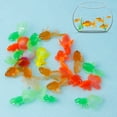 thumbnail image 2 of OUSITAID 20 Pcs Simulation en Caoutchouc Petit Poisson Rouge Poisson Doré Jouet pour Enfants Décoration Jouet de Bain, 2 of 15