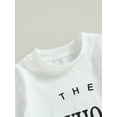 thumbnail image 5 of Wassery Baby Boys 2Pcs Summer Outfits Short Sleeve Letter Print T-shirt Round Neck Tops and Elastic Drawstring Shorts Toddler Casual Clothes Set 0-3T, 5 of 8