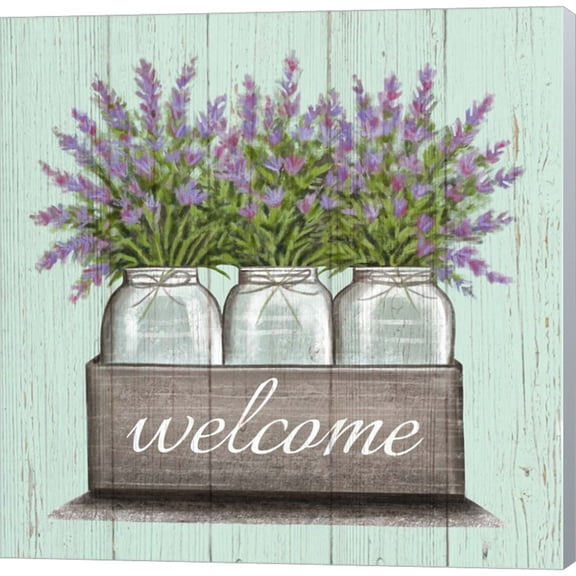Great Art Now Welcome by Elizabeth Tyndall, Canvas Wall Art, 12W x 12H