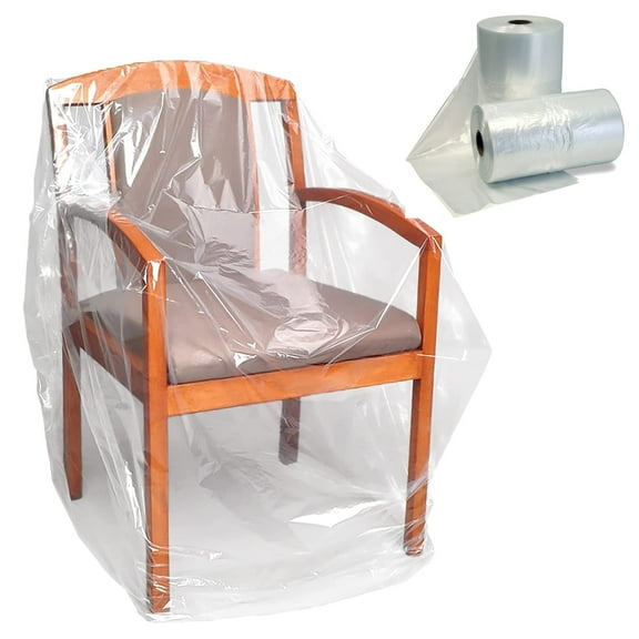 Pack of 275 General Furniture Covers on Roll 28 x 17 x 58. Ultra Thin Design 1 mil Clear Plastic Bags 28x17x58. Great for Home Furniture Care. Ideal for Industrial Applications
