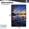 thumbnail image 4 of Stupell Industries Coastal Sunrise on Piseco Lake Black Framed Giclee Art, 12 x 18, by Jonathan Zaharek, 4 of 8