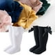 thumbnail image 5 of sweethay 1 par de calcetines largos hasta la rodilla para bebé, algodón, primavera, otoño, recién nacidos, niños pequeños, calcetín Medias Negro SG, 5 of 6