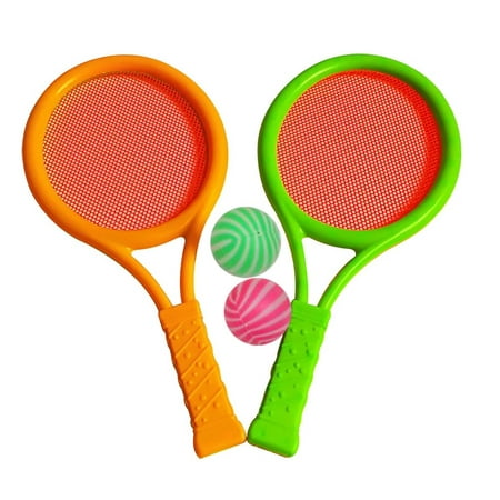 Badminton Tennis Rackets Balls Set Children Kids Outdoor Sports Parent-Child Sports Educational Sports Game Toys for Children Bo