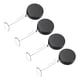 thumbnail image 1 of Candado de cable retráctil con parche redondo, candado de seguridad con control remoto, con cordón ajustable antirrobo negro, 1 of 7
