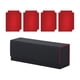 thumbnail image 4 of Caja organizadora de cartas coleccionables premium con capacidad para 100 o más de 400 cartas. negro rojo, 4 of 9