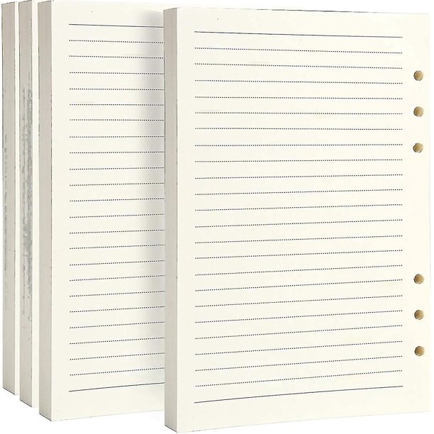 3 Pack A5 Dotted Paper, 6 Holes 135 Sheets A5 Refill Paper, Refillable Refill Paper, Refills For A5 Notebook, Diary, Sketch, Painting