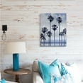 thumbnail image 2 of Stupell Industries Navy Blue Palm Trees on Coastline Monochromatic,24 x 30,Designed by Devon Davis, 2 of 6