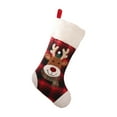 thumbnail image 2 of 4 Pairs Christmas Stockings 18" Christmas Stocking Classic Large Stockings Santa, Snowman, Reindeer Xmas Character for Family Holiday Christmas Party Decorations Style, 2 of 7