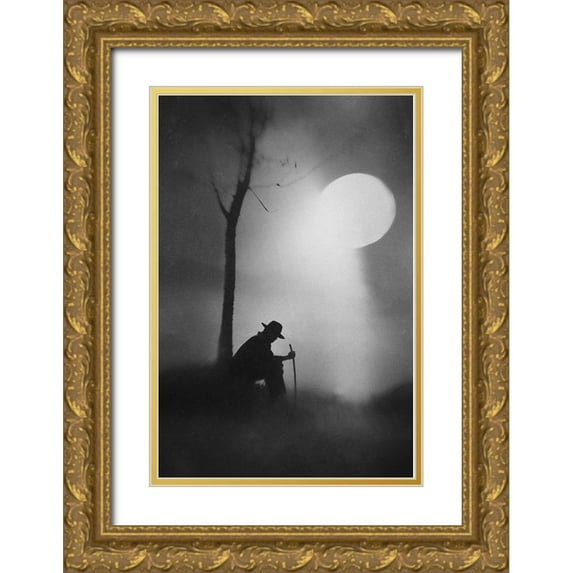 Satriani, Jay 23x32 Gold Ornate Wood Framed with Double Matting Museum Art Print Titled - monologue