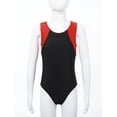 thumbnail image 2 of YONGHS Boy's Gymnastics Leotard Athletic Competition Training Tank Top Unitard with Shorts Active Workout Tracksuit Red 16, 2 of 7