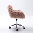 thumbnail image 5 of LUXMOD Faux-fur Chrome Base adjustable Office Chair, 5 of 9
