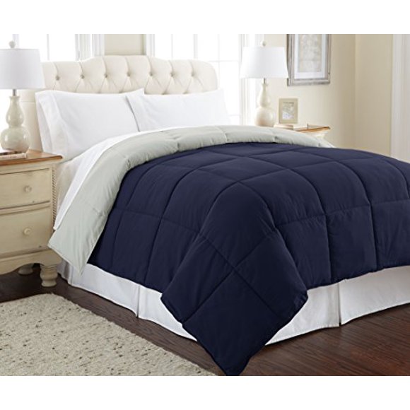 Amrapur Overseas Couette/douillette Réversible Matelassée en Microfibre, Alternative au Duvet d'Oie - Lit Ultra Doux et Hypoallergénique