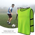 thumbnail image 4 of Chalecos de práctica de equipo de escaramuza, camisetas duraderas Pinnies, baberos de práctica de equipo, baberos de entrenamiento deportivo para niños y adultos, 4 of 7