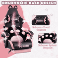 thumbnail image 3 of BOSSIN Pink Gaming Chair,Ergonomic Computer Chair for adult with Cat Paw Lumbar Cushion and Cat Ears, 3 of 7