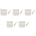 thumbnail image 3 of 100x Tuning Pin Nails and 100Pcs Rivets,with L-Shape Tuning Wrench,for Lyre Harp Small Harp Musical Stringed Instrument, 3 of 7