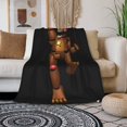 thumbnail image 2 of Manta polar con aire acondicionado Five Nights At Freddy'S, súper suave, acogedora y cálida, para sofá, sala de estar, dormitorio, modelos verticales de varios tamaños, 2 of 8
