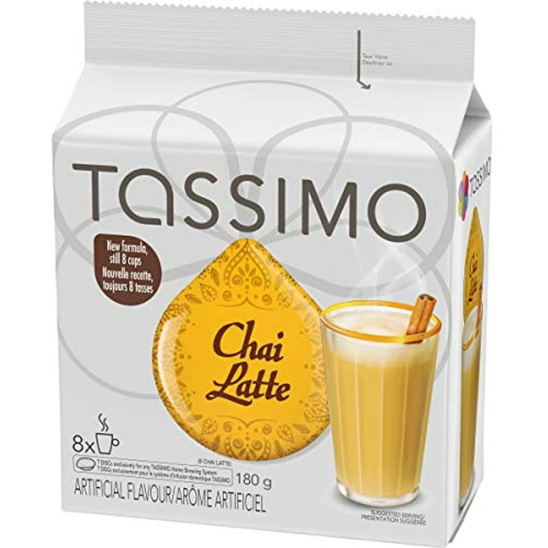 Tassimo Coffee T Discs - T-Disc - Capsules Toffee Nut Latte Coffee Pods 1  Pack/8 Discs 