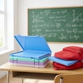 thumbnail image 6 of Stcellnmex Purple Plastic A4 Paper Storage Box Portable Document Organizer 2 Pack, 6 of 10