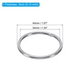 thumbnail image 2 of Unique Bargains 34mm Metal O Rings, 10 Pack 304 Stainless Steel Round Rings for Hardware Bags, 2 of 7