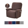 thumbnail image 2 of Stretch Recliner Chair Slipcover Elastic Full Coverage Solid Color Chair Slipcover Stretch Couch Sofa Cover Replacement for LAZBOY, Chocolate, 2 of 8