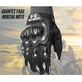 thumbnail image 4 of Guantes para Motociclista Hanylish con Sensores Táctiles, Unisex, Talla M, Negro-Gris, 4 of 5