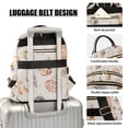 thumbnail image 3 of FORMRS Mini Backpack Purse for Women Quilted Travel Daypack Casual Shoulder Bag, Red Watercolor Seashells, 3 of 7