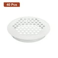 thumbnail image 3 of Unique Bargains Évent de Soffite Circulaire 53mm, Lot de 40 Évents Ronds en Acier Inoxydable, Blanc, 3 of 5
